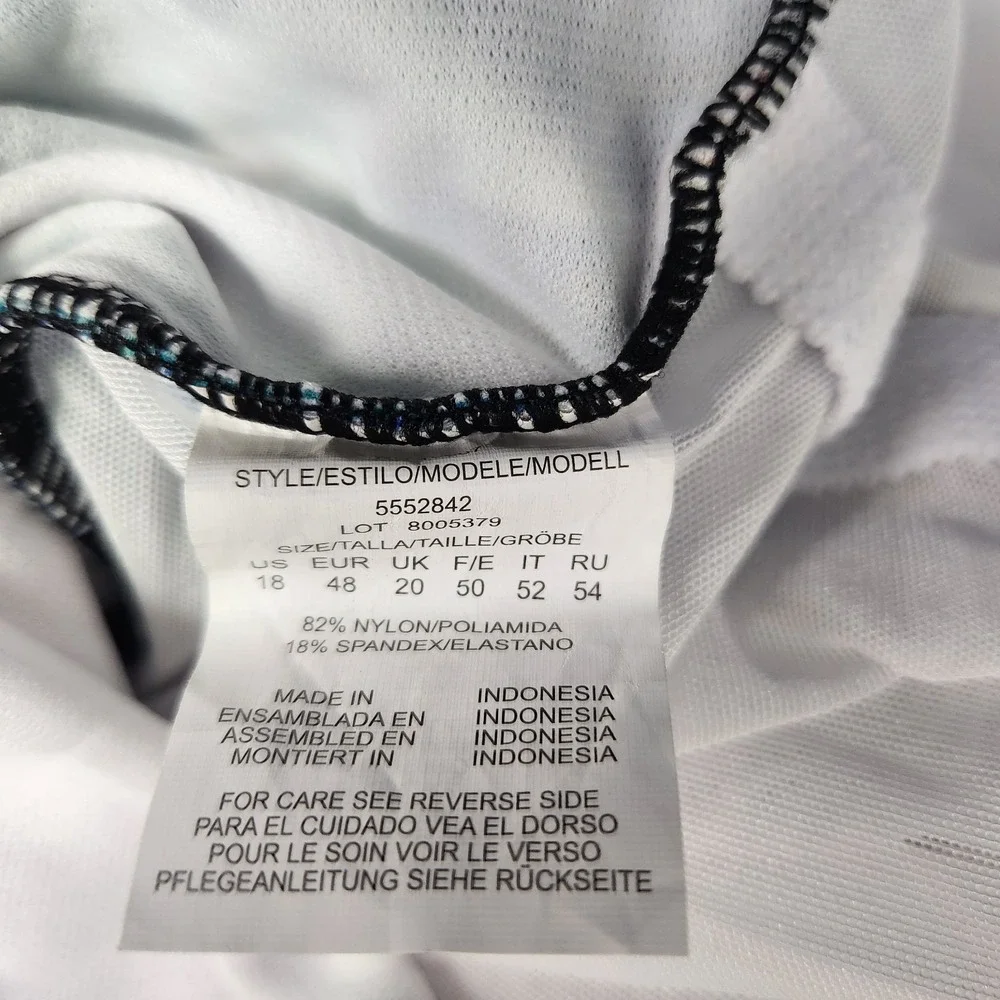 Swim Solutions Off The Shoulder Tummy‎ Control One Piece Swimsuit 18 ymy2823 - Picture 9 of 9